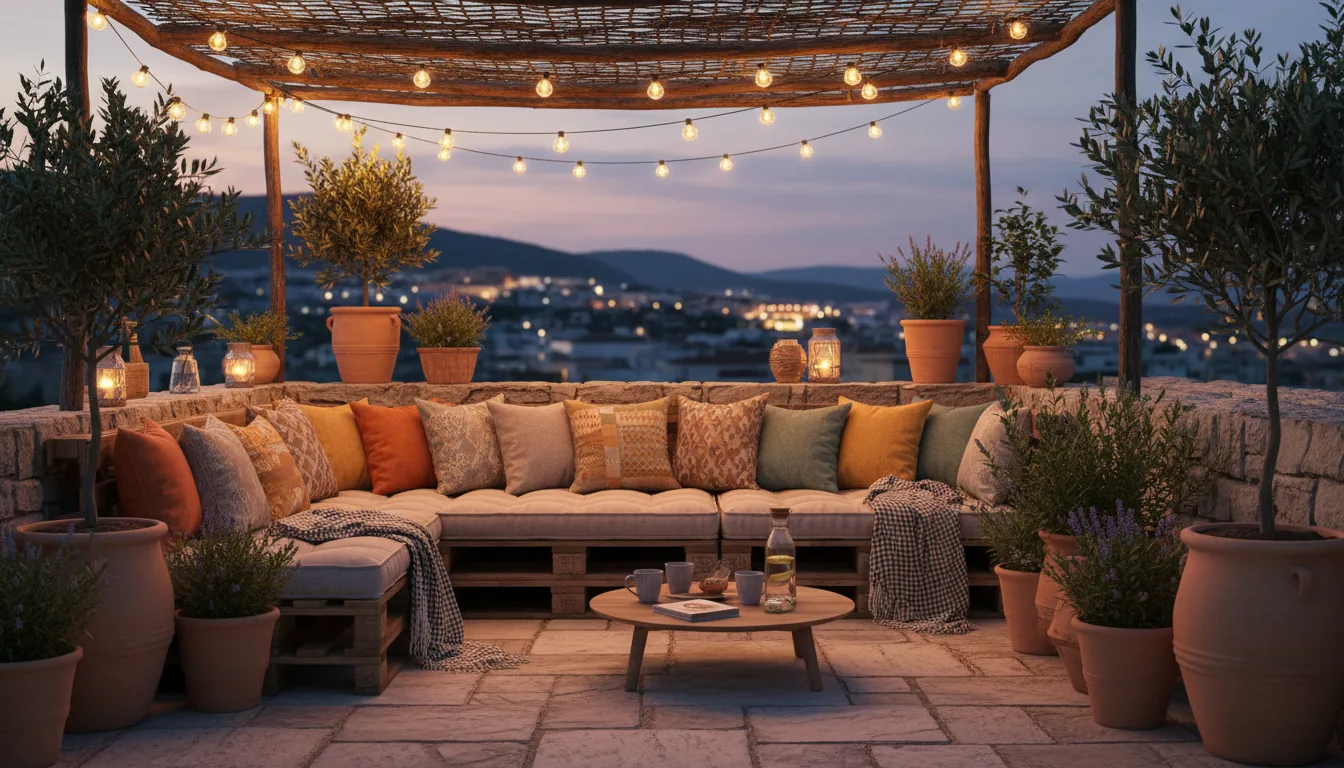 Terraza chill out con palets